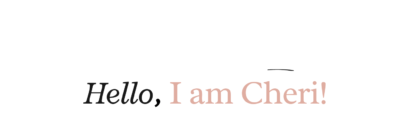 About Cheri from the Cheri Spot - Hello im Cheri
